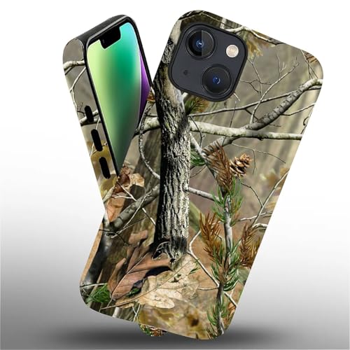 Case for iPhone 14 Plus, Dual Layer Phone Cover, Real Jungle Camo | Shockproof Hybrid Phone Case, Soft TPU and Hard PC, Durable Anti-Scratch Protection - color: Real Jungle Camo, size: Iphone 14 Plus