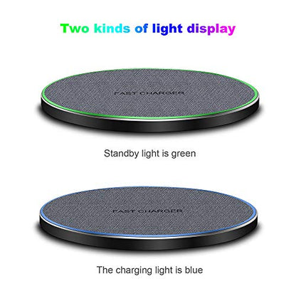 Fast Wireless Charger,25W Wireless Charging Induction Pad for iPhone 18/Duo - color: Fabric