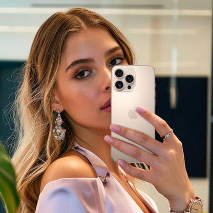 imluckies for iPhone 16 Pro - iPhone 16 Pro Max Camera Lens Protector, AR+AF Tempered Glass, 9H Ultra-Tough Metal Individual Lens Cover, HD Clear Camera Accessories - Glitter Desert Titanium - color: Glitter Desert Titanium