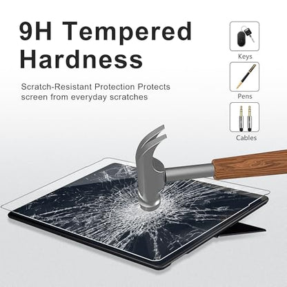 Adeway 2 Pack Screen Protector for iPad Pro 11 Inch M4 2024, Compatible with Apple Pencil & Face ID, Tempered Glass Film with Easy Installation Kit,Anti-Scratch,Clear Display - size: iPad Pro 11 inch(M4)