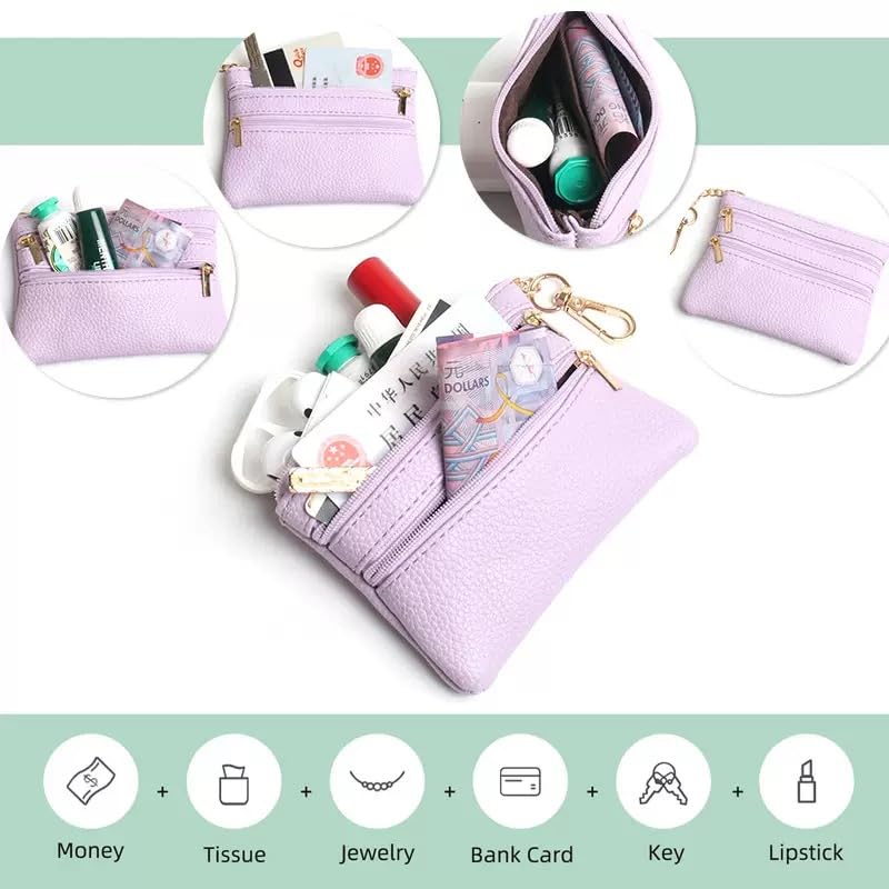 Crossbody Body Phone Holder for Women, New Phone Strap with Zippered Pouch, Adjustable Crossbody Strap - color: Lavender