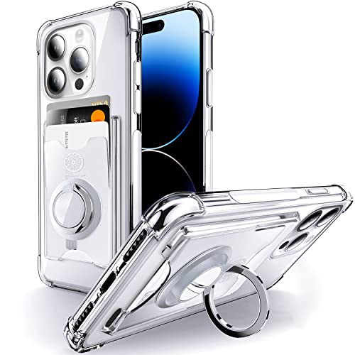 Shields Up for iPhone 14 Pro Max Case with Card Holder Stand, 6.7", Clear - color: Clear, size: iPhone 14 Pro Max