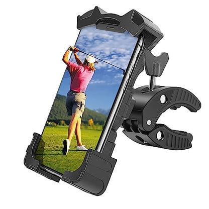 Universal Phone Holder Golf Cart, Phone Mount for Bike, Bicycle, Push Cart, Boat, Car, Stroller, Motorcycle, Fits Most Mobile Smartphones, Adjustable Handlebar Cell Phone Holder Shockproof - color: Mix