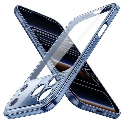 JETech Slim Case for iPhone 17 Pro, Deep Blue | Camera Lens Protection, Ultra-Thin Lightweight Design, Clear Back, Minimalist Style - color: Deep Blue, size: iPhone 17 Pro