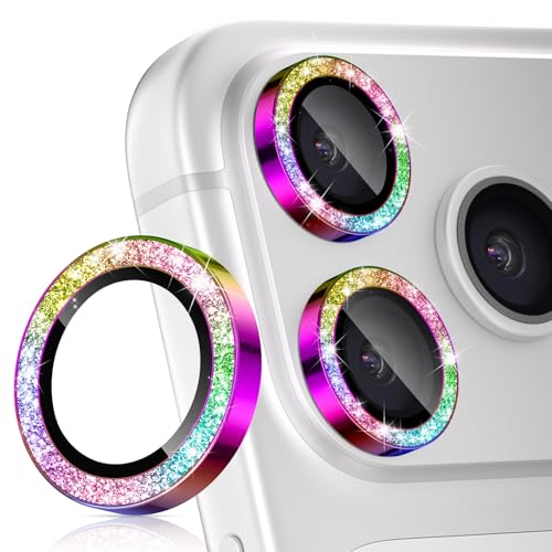 imluckies Camera Lens Protector for iPhone 17 Pro/iPhone 17 Pro Max - color: Bling Colorful