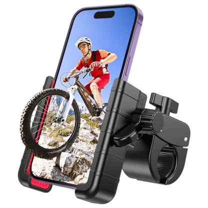 Bike Phone Holder, Handlebar Mount for Motorcycle, Scooter, Mountain, Ebike