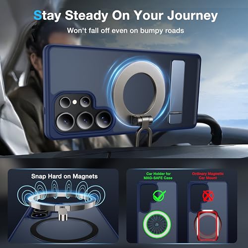 for Samsung Galaxy S25 Ultra Case with MagSafe - color: Blue, size: Galaxy S25 Ultra with Stand