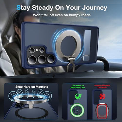 for Samsung Galaxy S25 Ultra Case with MagSafe - color: Blue, size: Galaxy S25 Ultra with Stand