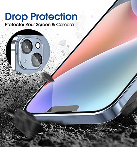 amFilm OneTouch for iPhone 14 Screen Protector 6.1'' Tempered Glass - size: IPH14-6.1”