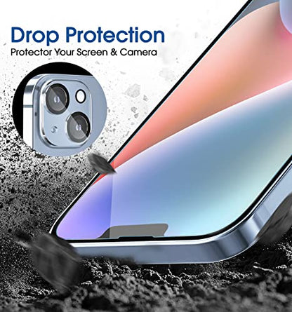 amFilm OneTouch for iPhone 14 Screen Protector 6.1'' Tempered Glass - size: IPH14-6.1”