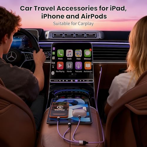 Travel Essentials, 3 in 2 Multi Charging Cable USB C Charger for iPhone 17 - color: Violet, size: 2Pack5FT