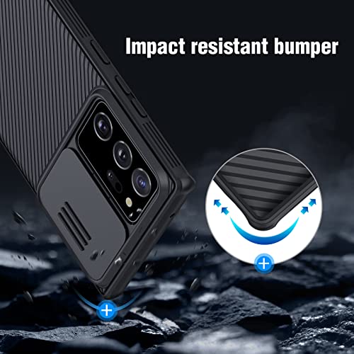 Nillkin Samsung Galaxy Note 20 Ultra Case, Slim Note 20 Ultra Protective Case with Slide Camera Cover Hard PC and TPU Ultra Thin Anti-Scratch Phone Case for Galaxy Note 20 Ultra 5g 6.9'' Black - color: Black, size: Galaxy Note 20 Ultra Camera Protection C