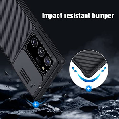 Nillkin Samsung Galaxy Note 20 Ultra Case, Slim Note 20 Ultra Protective Case with Slide Camera Cover Hard PC and TPU Ultra Thin Anti-Scratch Phone Case for Galaxy Note 20 Ultra 5g 6.9'' Black - color: Black, size: Galaxy Note 20 Ultra Camera Protection C