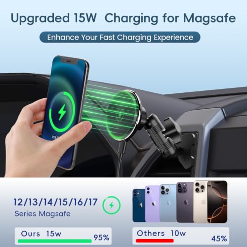 Wireless Charging Vent Magnetic Vent Phone Mount for 2015-2020 Ford F-150 - size: Charging- Magnetic