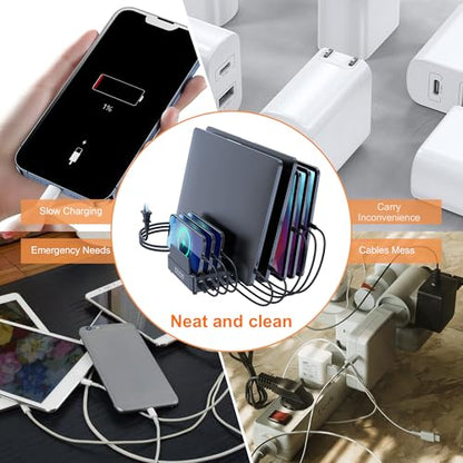 chipofy 500W Charging Station for Multiple Devices with Stand