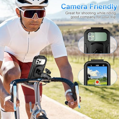 BKNOOU Bike Motorcycle Phone Mount Holder - Waterproof & Touchscreen