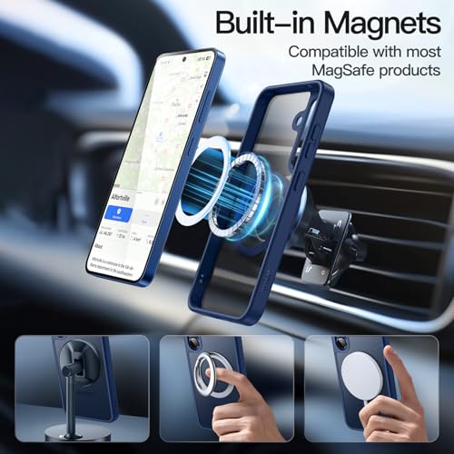 JETech Magnetic Case for Samsung Galaxy S25, Navy - color: Navy, size: Galaxy S25