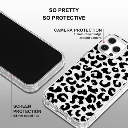 MOSNOVO Case for iPhone 12 & iPhone 12 Pro, [Buffertech 6.6ft Military-Grade Drop Protection] [Anti Peel Off Tech] Clear TPU Bumper Phone Case Cover Design - Black Leopard Print - color: Clear - Black Leopard Print, size: iPhone 12 / iPhone 12 Pro