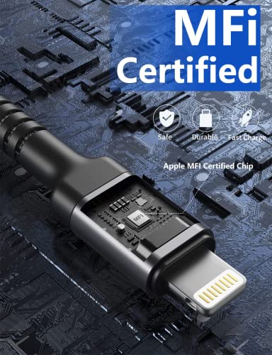 Long iPhone Fast Charger, [Apple MFi Certified] 2Pack 10FT USB C Lightning - color: Grey, size: 10FT, style: USB C to Lightning