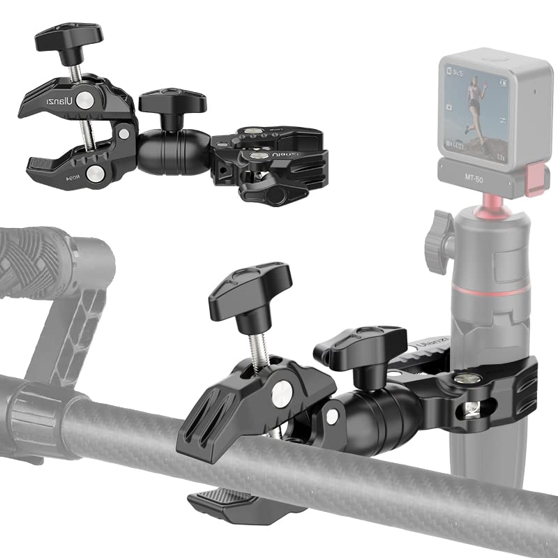 ULANZI Super Clamp Double Camera Clamp, R096 Crab Plier Clip Bracket Mount