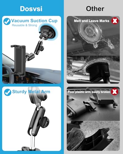 Z Fold Car Holder, Windshield Mount for Foldable Phone, Super Suction Cup