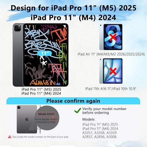 3 Pack Paper Screen Protector for iPad Pro 11" M5 2025/M4 2024+2 Pencil Tip - size: Pro 11" M5/M4 2025/2024