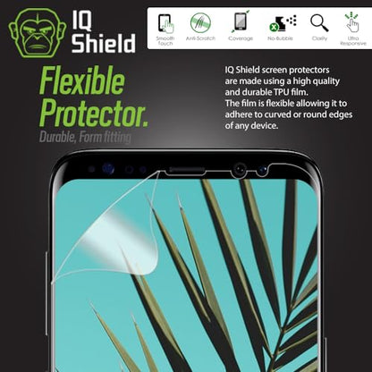 IQShield Screen Protector Compatible with Galaxy S8 5.8 inch (2017)(2-Pack)(Case Friendly)(Updated Version) Anti-Bubble Clear TPU Film - size: 5.6 INCH