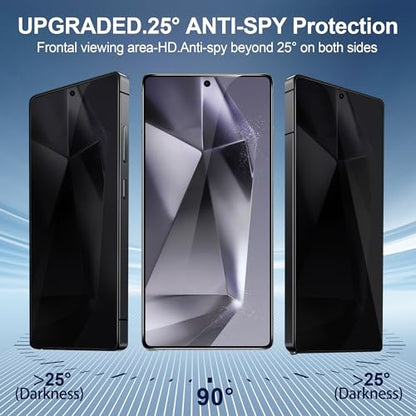 3 Pack Privacy Screen Protector for Samsung Galaxy s24 ultra - color: Black Samsung Galaxy S24 Ultra