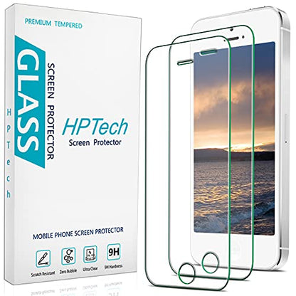 2 Pack Screen Protector for iPhone SE 2016/5S/5/5C Tempered Glass - color: Clear-iPhone SE 2016