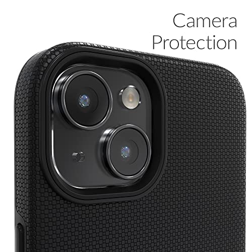 Crave Dual Guard for iPhone 14, Shockproof Protection Dual Layer Case for Apple iPhone 14 (6.1") - Black - color: Black