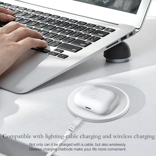 CCAN Compatible with AirPod Pro 2nd&1st Generation Charging Case Replacement, Air Pod Pro 2 1 Charger Case with Bluetooth Pairing Sync Button,White - color: White