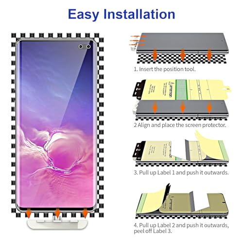 3 Pack for Samsung Galaxy S10 Plus TPU Screen Protector - size: Samsung Galaxy S10 Plus