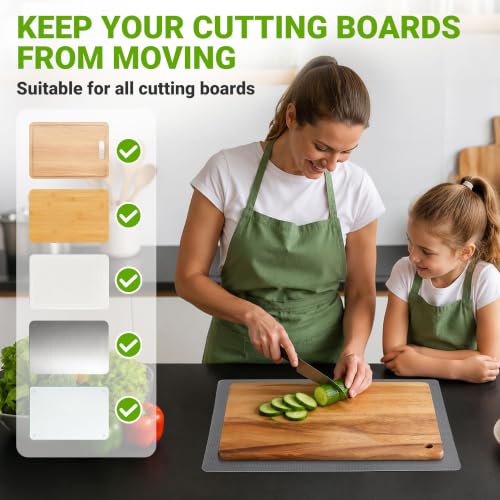Translucent 10" x 15" Non-Slip Cutting Board Mat, Anti-Slip Cutting Board - color: Translucent