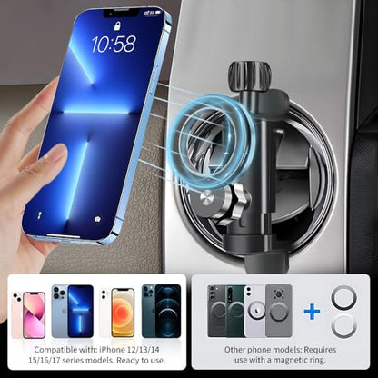 Car Magnetic Phone Holder Mount for Ford Mustang 2005-2023 (Not for Mach E)，F-150 2004-2014，F-250 2008-2016，F-350 2008-2016，Expedition 2003-2017 Circular Air Vent Accessories Cell Cellphone Stand