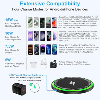 Samsung Wireless Charger Fast Charging Pad for Galaxy S26 Plus S26Ultra S25 - color: Black1