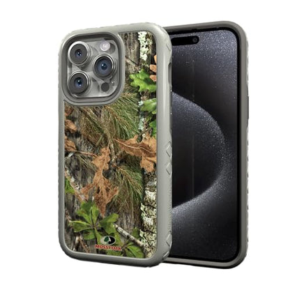 Mossy Oak | Obsession | Dual-Layer Case in Gray Designed for iPhone 13 Pro Shock & Drop Proof - Durable | As Seen on Shark Tank - color: Obsession | Gray, size: Apple iPhone 13 Pro