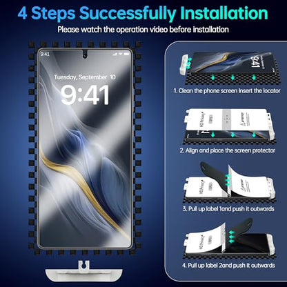 3 Pack for Samsung Galaxy S24 Ultra Privacy Screen Protector 100% Fingerprint Unlock Compatible, Anti-Spy Flexible EPU Protective Film, Case Friendly, Scratch-Resistant, Sensitive Touch - size: Samsung Galaxy S24 Ultra