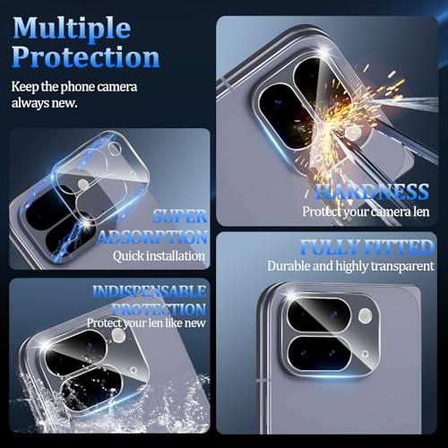 3 Pack Tempered Glass Camera Lens Protector for Google Pixel 10 Pro Fold - size: Google Pixel 10 Pro Fold