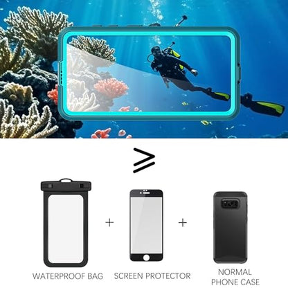 Waterproof Phone Case for Samsung Galaxy S26 Plus Protective Teal - color: Teal, size: Samsung Galaxy S26 Plus