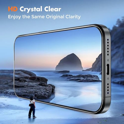 UNBREAKcable 3-Pack Screen Protector for iPhone 15, Double Shatterproof Tempered Glass [Easy Installation Frame] [99.99% HD Clear] [9H Hardness] [Full Coverage] [Case Friendly] for Apple 15 6.1 inch - size: iPhone 15