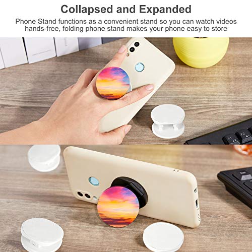 30 Pack Blank Phone Grip Holder, Expandable Phone Grip Stand,White - color: White