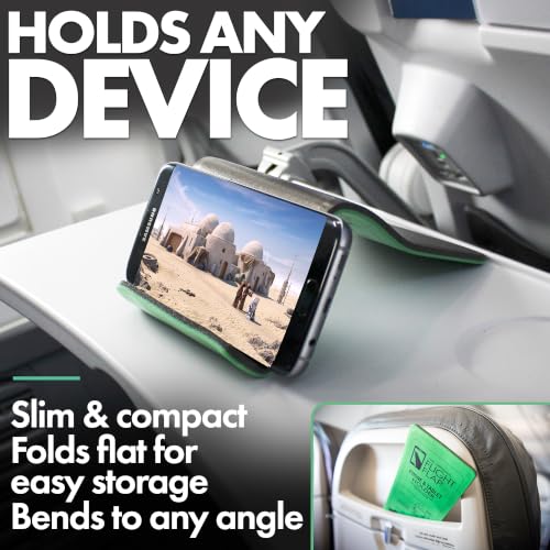 Flight Flap - Foldable Airplane Phone Holder, Travel Phone Stand, Green - color: Green, size: Large