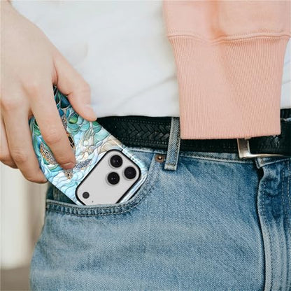 Case Compatible with iPhone 17 Pro, Cute Dual Layer Hybrid Phone Cover, Military Grade Drop Protection, Aesthetic Shockproof Phone Case for Women Girls, Stained Glass Sea Turtle - color: Stained Glass Sea Turtle, size: Iphone 17 Pro