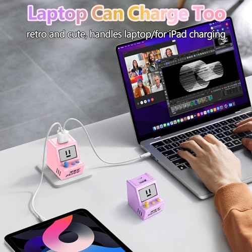 USB C Wall Charger Dual USB A Charger Block Set with Foldable Plug 2Pack - color: 2 Pack