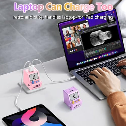 USB C Wall Charger Dual USB A Charger Block Set with Foldable Plug 2Pack - color: 2 Pack