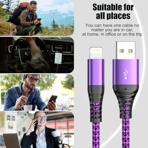 Quickeep iPhone Charger 3ft 2Pack，USB A to Lightning Cable