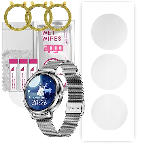 apgo 3x Hydrogel Ultra-Clear Screen Protector for Pacific Silver PC00157, Hydrogel Film, Flexible, Soft TPU with positioning layer easy installation