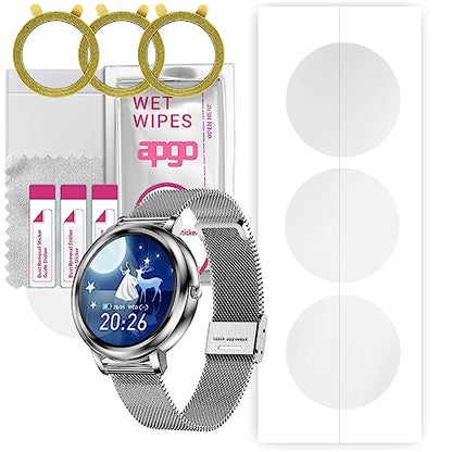 apgo 3x Hydrogel Ultra-Clear Screen Protector for Pacific Silver PC00157, Hydrogel Film, Flexible, Soft TPU with positioning layer easy installation