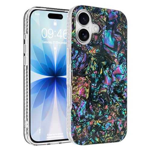 AIGOMARA Magnetic for iPhone 17 Case, Abalone Opalescent Shell - color: Abalone-Round, size: iPhone 17