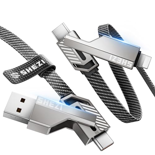 4-in-1 USB C Cable 60W 3FT Compatible with Lightning Cable - size: 3FT, style: 60W